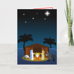 Festiva Tarjeta de Navidades de Belén