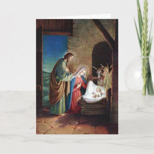 Festiva Tarjeta de Navidades de Belén