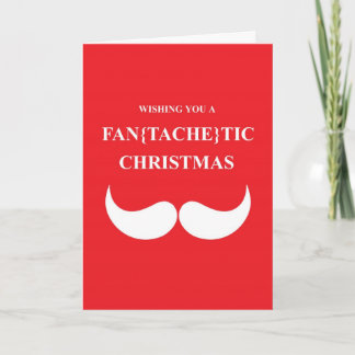 Festiva Tarjeta de Navidades de bigote