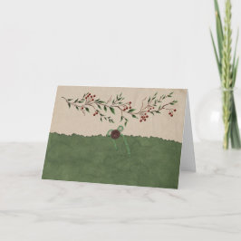 Festiva Tarjeta de Navidades de bisutería