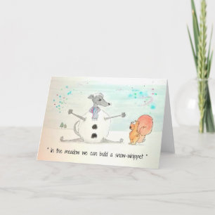 Festiva Tarjeta de Navidades de Blancanieves