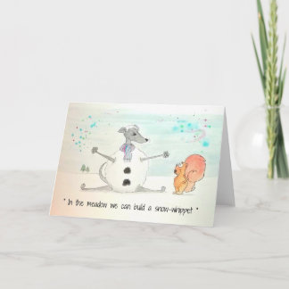 Festiva Tarjeta de Navidades de Blancanieves