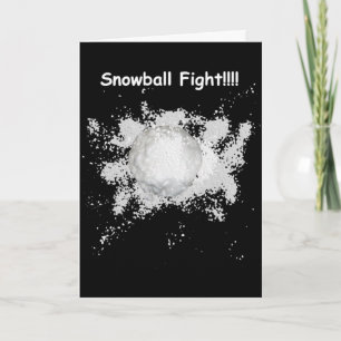 Festiva Tarjeta de Navidades de bola de nieve