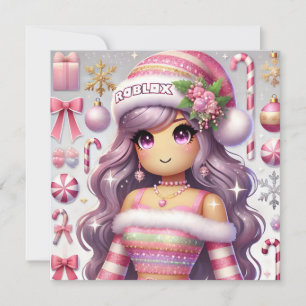Festiva Tarjeta de Navidades de Bonitos adolescentes de Ro