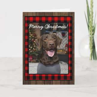Festiva Tarjeta de Navidades de Buffalo Plaid