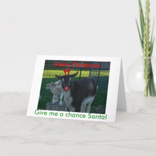 Festiva Tarjeta de Navidades de cabras de Nigeria