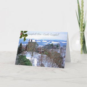 Festiva Tarjeta de Navidades de Castillo Campbell y Clan d