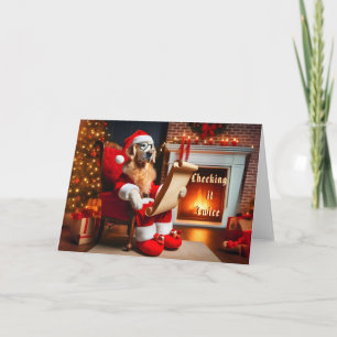 Festiva Tarjeta de Navidades de cheques de recuperación de