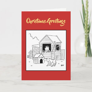 Festiva Tarjeta de Navidades de coberturas y edificios ane