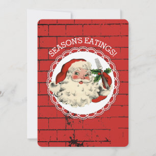 Festiva Tarjeta de Navidades de cocina del chef del restau