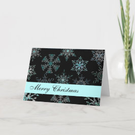 Festiva Tarjeta de Navidades de copo de nieve