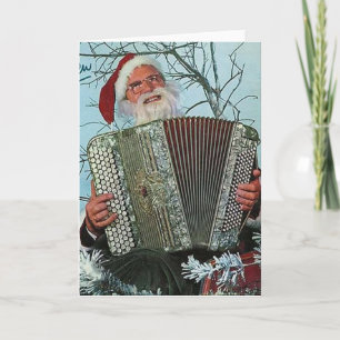 Festiva Tarjeta de Navidades de cubierta de vinilo