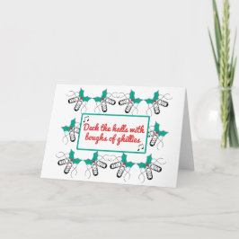 Festiva Tarjeta de Navidades de danza irlandesa - Ghillies