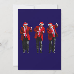 Festiva Tarjeta de Navidades de danza Trump