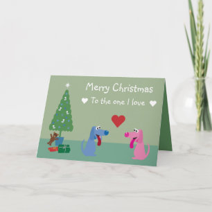 Festiva Tarjeta de Navidades de dibujos animados cutáneos