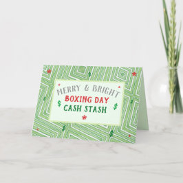 Festiva Tarjeta de Navidades de dinero