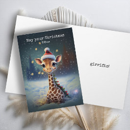 Festiva Tarjeta de Navidades de Dragón Legendario