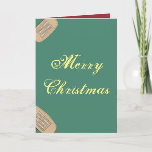 Festiva Tarjeta de Navidades de enfermería