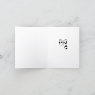 Festiva Tarjeta de Navidades de escarcha de hielo