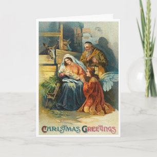 Festiva Tarjeta de Navidades de escenas de manipulador de
