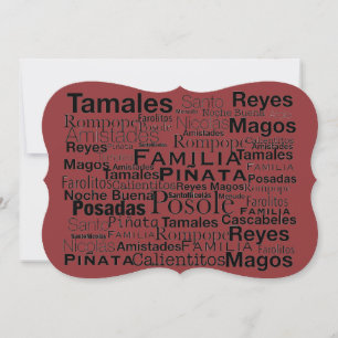 Festiva Tarjeta de Navidades de España