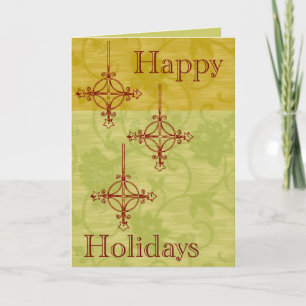 Festiva Tarjeta de Navidades de estilo de los años 70 de l