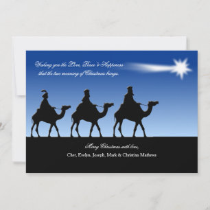 Festiva Tarjeta de Navidades de estrella brillante