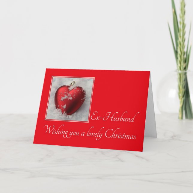 Festiva Tarjeta de Navidades de ex marido (Anverso)