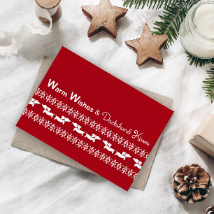 Festiva Tarjeta de Navidades de Fair Isle Ugly Sweater Dac