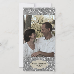 Festiva Tarjeta de Navidades de fotografía ajustables para