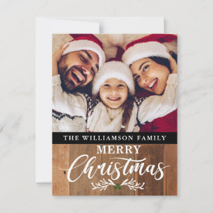 Festiva Tarjeta de Navidades de fotografía de la familia R