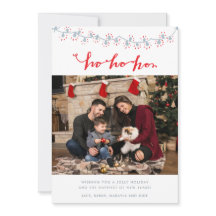 Tarjeta de Navidades de fotografía de la familia S