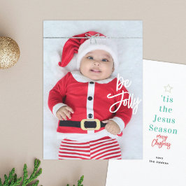 Festiva Tarjeta de Navidades de fotografía de temporada de