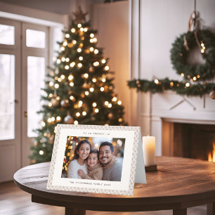 Festiva Tarjeta de Navidades de fotografía moderna nórdica