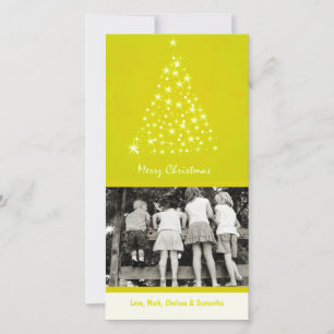 Festiva Tarjeta de Navidades de fotos de árbol XMAS para S