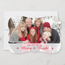 Tarjeta de Navidades de fotos familiares de Person