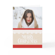 Tarjeta de Navidades de fotos navideños