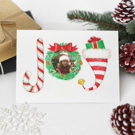 Festiva Tarjeta de Navidades de fotos personalizados de al