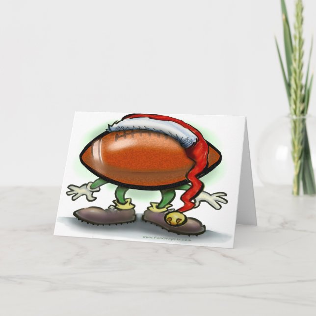 Festiva Tarjeta de Navidades de fútbol (Anverso)