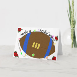 Festiva Tarjeta de Navidades de Fútbol de Michigan