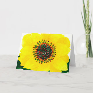 Festiva Tarjeta de Navidades de girasol de vacaciones