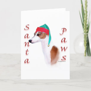 Festiva Tarjeta de Navidades de Greyhound Santa Paws de It