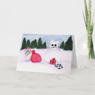 Festiva Tarjeta de Navidades de Hamster