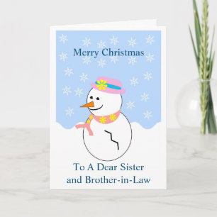 Festiva Tarjeta De Navidades De Hermanas Y Hermanos De Nie