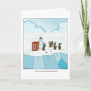 Festiva Tarjeta de Navidades de hielo