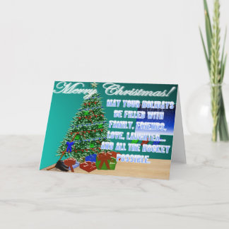 Festiva Tarjeta de Navidades de hockey