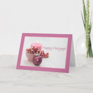 Festiva tarjeta de navidades de honor gays holigays color