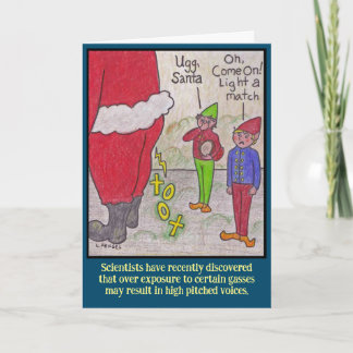 Festiva Tarjeta de Navidades de humor de arte