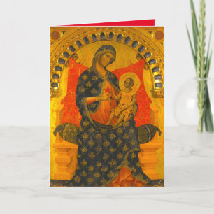 Festiva Tarjeta de Navidades de iconos