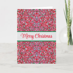 Festiva Tarjeta de Navidades de impresión de renos